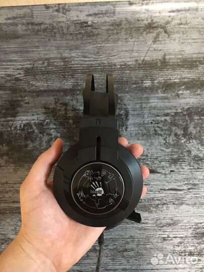 Игровые наушники bloody с микрофоном