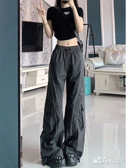 Широкие Штаны Рефлективные Balenciaga Type