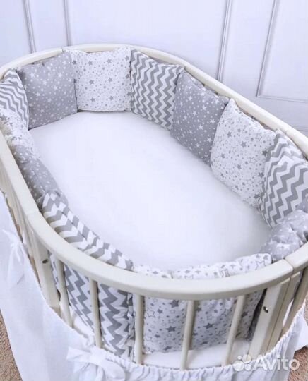Бортики подушки в детскую кроватку
