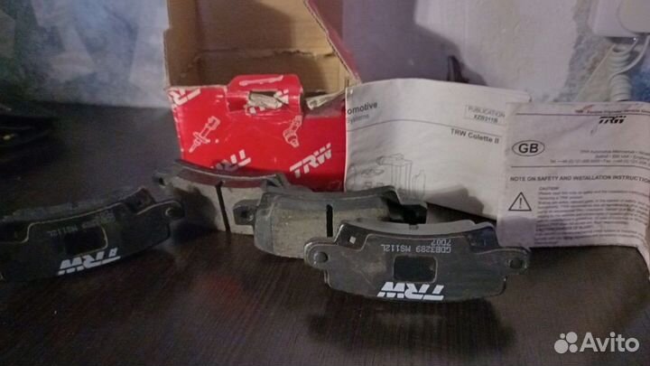 Тормозные колодки toyota corolla