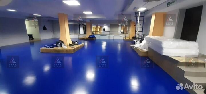 Борцовский ковер 6х6 одноцветный