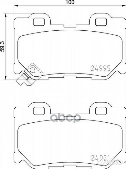 Колодки тормозные дисковые зад (PF-2557) NP