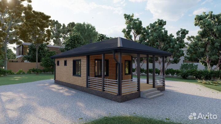 3D визуализация проектов дома, бани, а-фрейм, барн