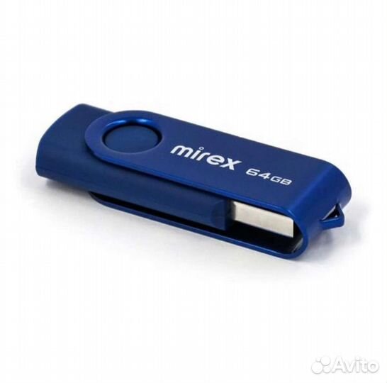 64Gb Флешка Mirex swivel deep blue USB 2.0