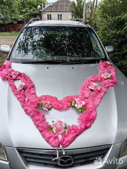 Свадебные украшения для машины