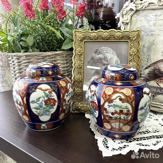 Имбирные баночки в стили Имари