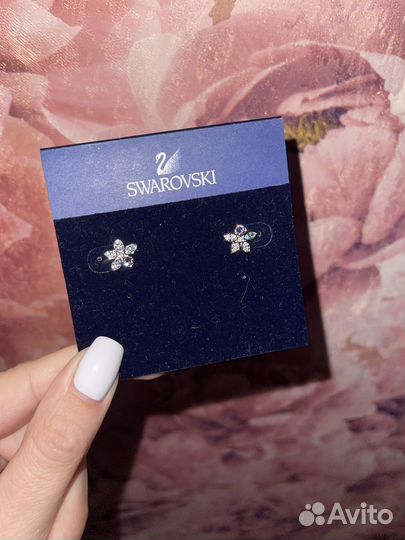 Серьги swarovski