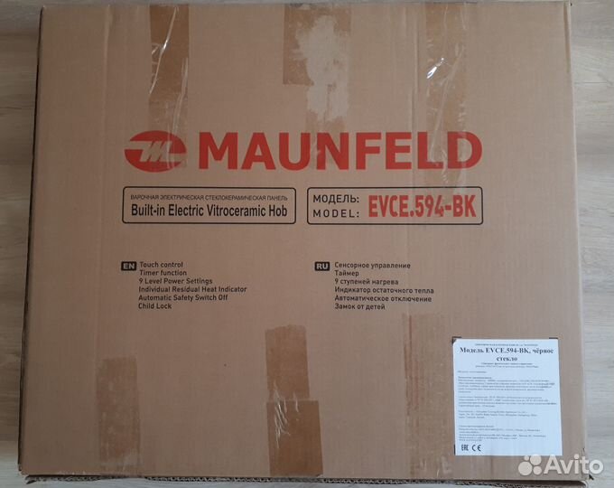 Варочная панель maunfeld evce 594-BK