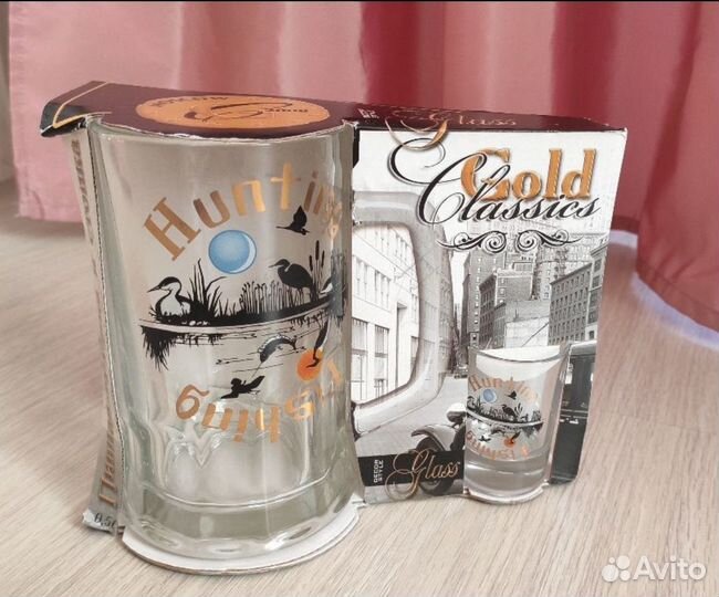 Кружка пивная и 2 бокала