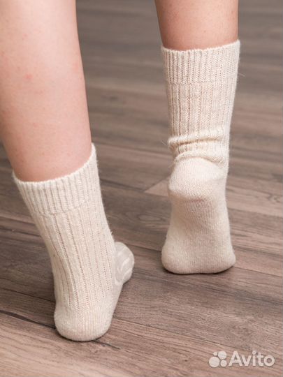 Шерстяные носки из шерсти альпака