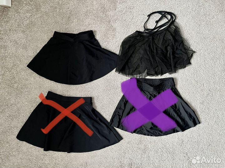 Купальники Юбки гимнастические на девочку 104-110