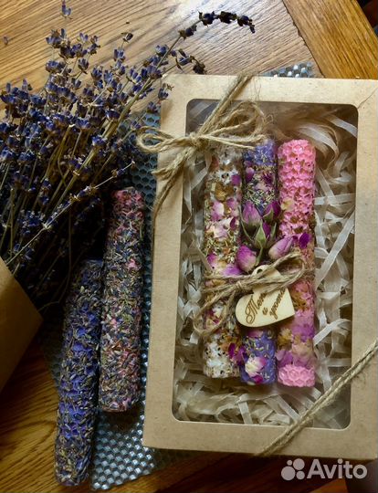 Декоративные свечи из вощины