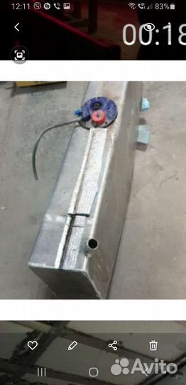 Бак из алюминия на 120 литров для катера