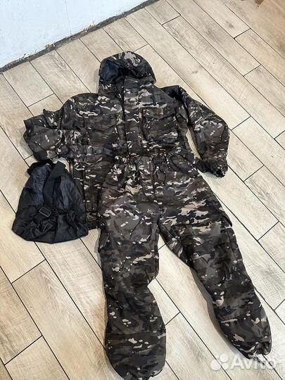 Костюм горка на флисе камуфляж