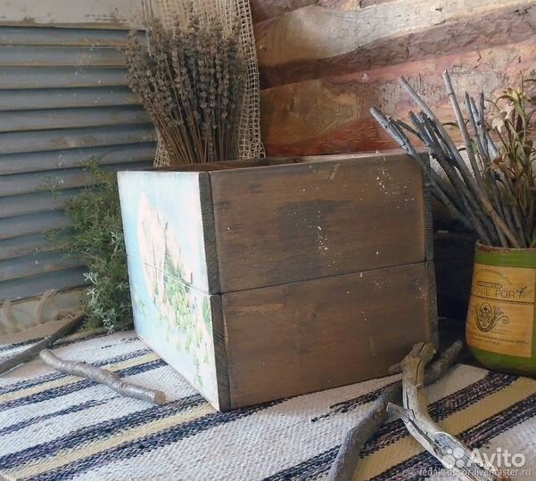 Ящик деревянный,ручная работа