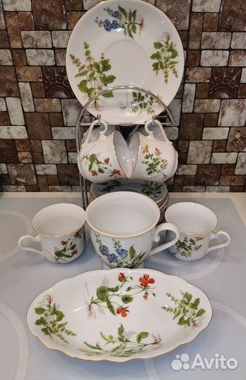 Раритетный Чайный сервиз Leander 1907 Чехия