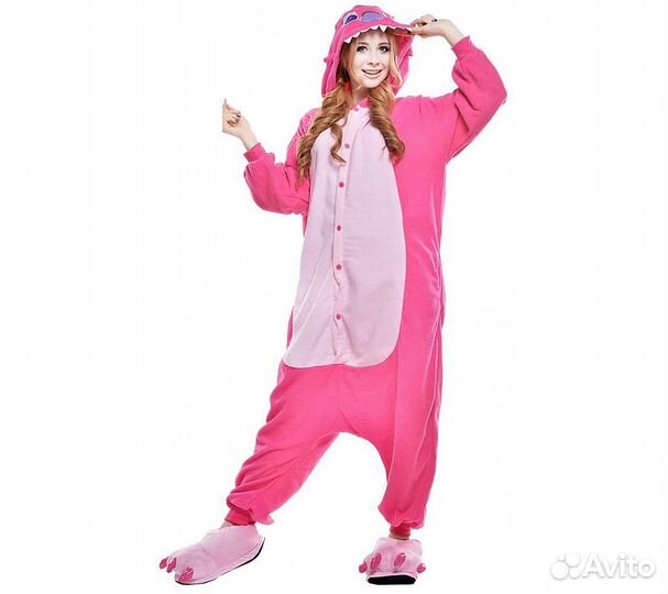Кигуруми FunFur Стич Розовый XL