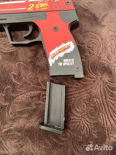 Пистолет деревяный на резинках