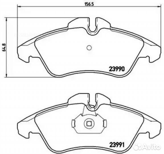 Brembo P 50 080 Колодки тормозные дисковые перед