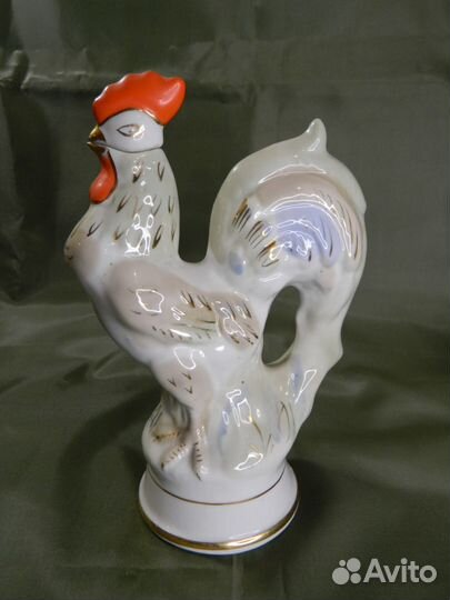Штоф «Петух» графин фарфор гфз городница СССР