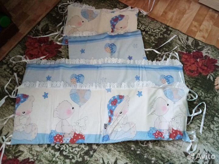 Бортики в детскую кроватку бу