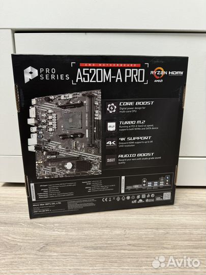 Материнская плата msi a520M-A PRO новая