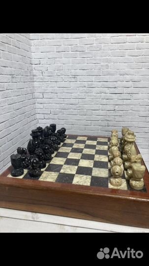 Шахматы из камня ручной работы