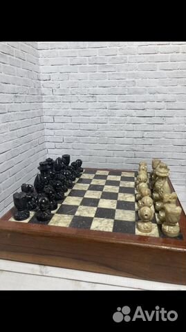Шахматы из камня ручной работы