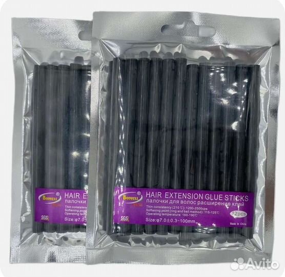 Клеевые палочки наращивания волос 7x100 мм 24 шт