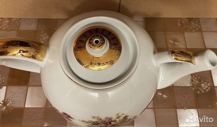 Заварочный чайник большой, фарфор СССР