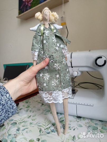 Интерьерная кукла Тильда Ангел ручной работы