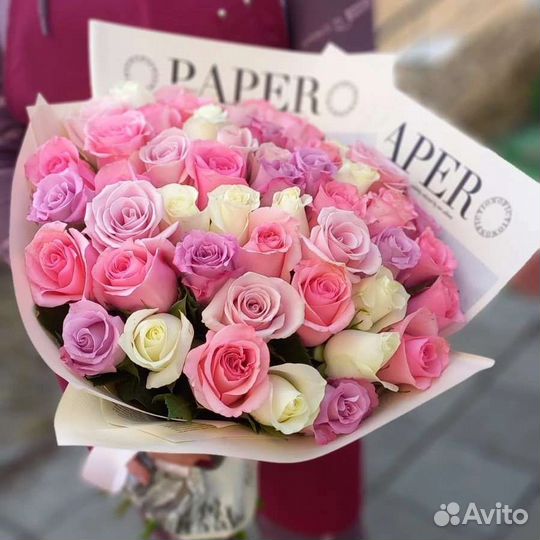 Цветы розы букет