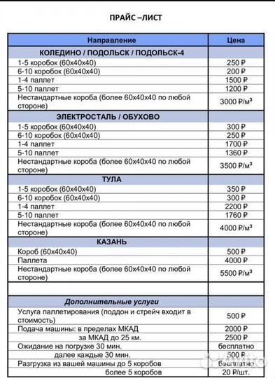 Доставка на маркетплейсы wildberries