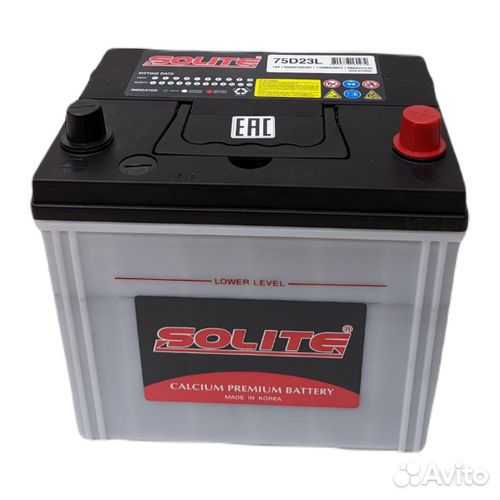 Аккумулятор Solite 75D23L (65Ач, 550А)