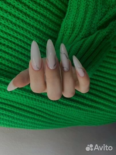 Маникюр на дому наращивание ногтей