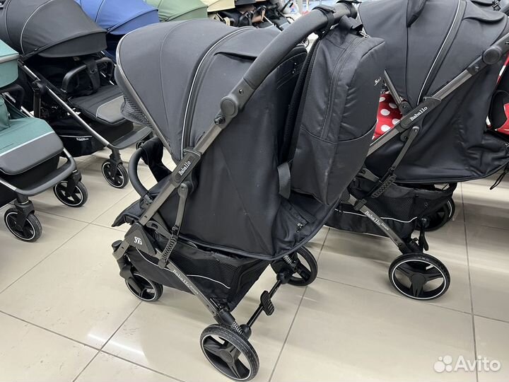 Коляска babalo baballo черный на раме графит