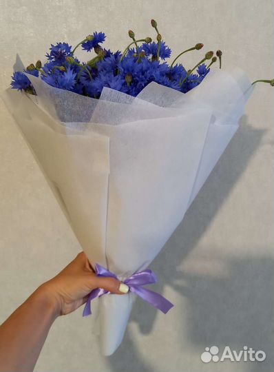 Васильки, букет васильков, васильков с ромашками