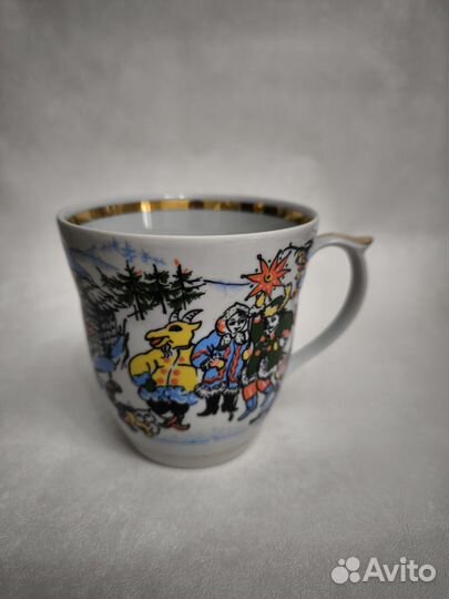 Кружка фарфоровая СССР колядки