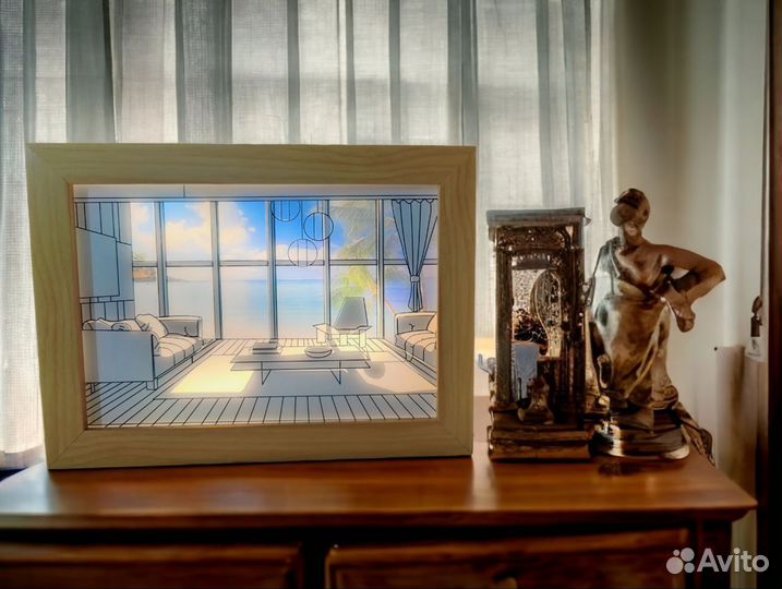 Светильник-ночник картина