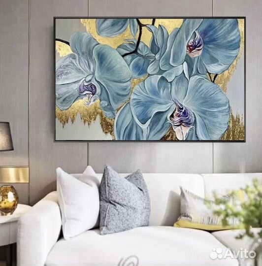 Картина маслом с цветами