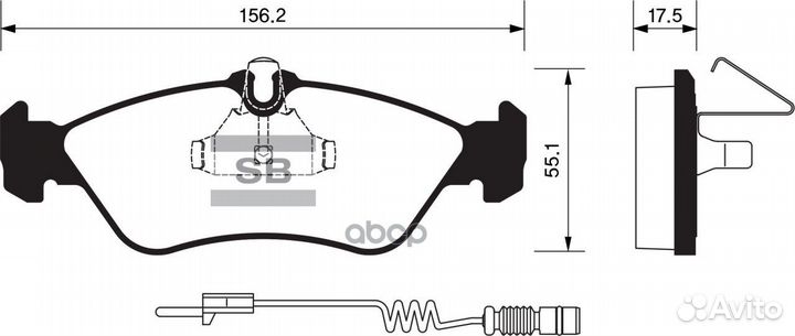 Колодки торм.зад. SP1274 Sangsin brake