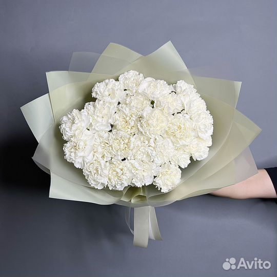 Гвоздики букет из пионов