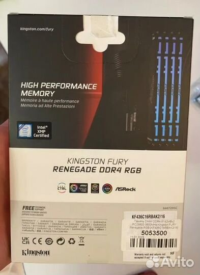 Kingston fury Renegade RGB 8GB+8GB 16GB