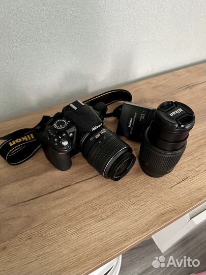 Зеркальный фотоаппарат nikon d3100 и 2 объектива