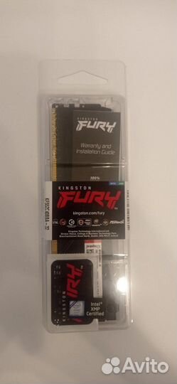 Оперативная память Kingston fury Beast Black 32 гб