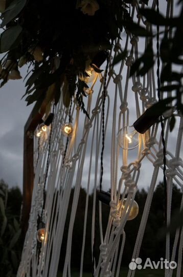 Свадебная арка макраме