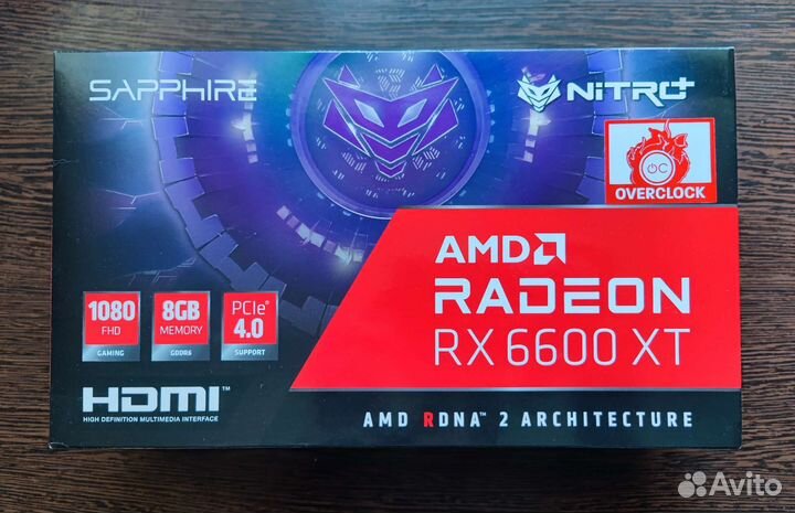 Видеокарта Sapphire rx 6600 xt nitro+ oc