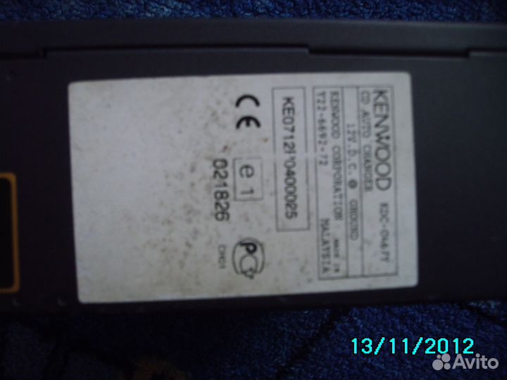 Сd auto chancer kenwood KDC - OL6 TY