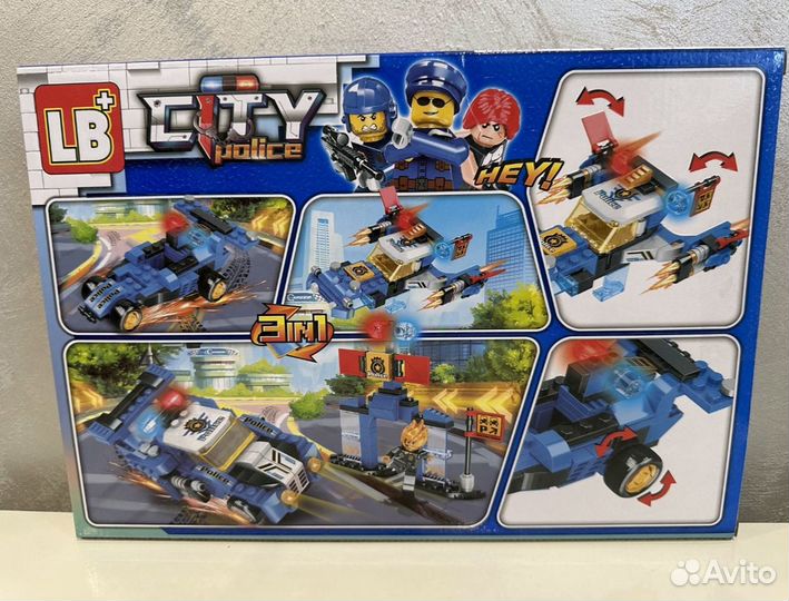 Lego конструктор полицейская машина с доставкой
