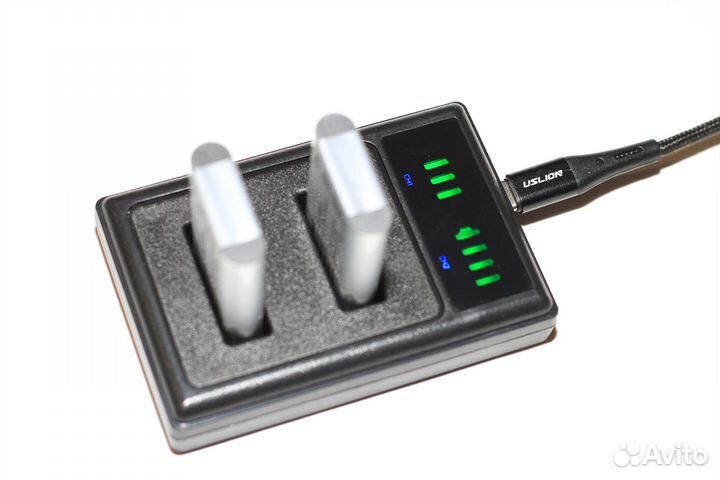 Зарядное устройство двойное для Sony NP-BX1 USB